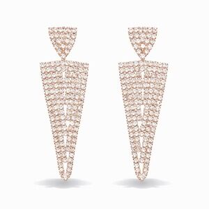 Elegant Rose Gold Drop Earrings